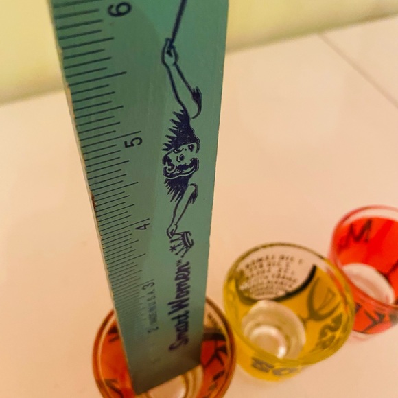 3 Vintage Martini 🍸& 🥃 Whiskey Sour Shot Glasses - Picture 15 of 16